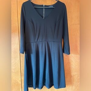 Black Quarter Sleeve Dress